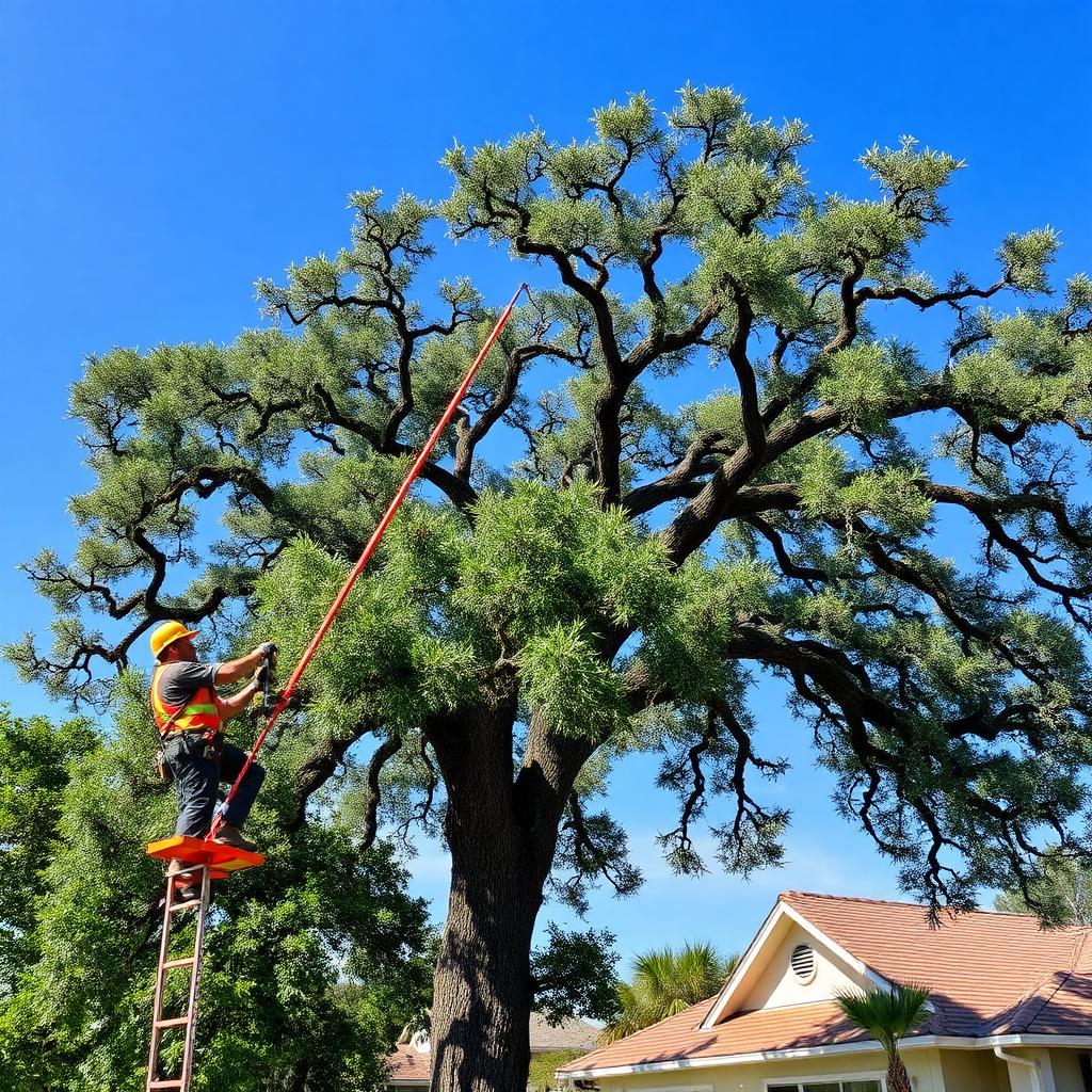 Freshly maintained Tampa Bay lawn by Tyger's Lawn & Tree Service